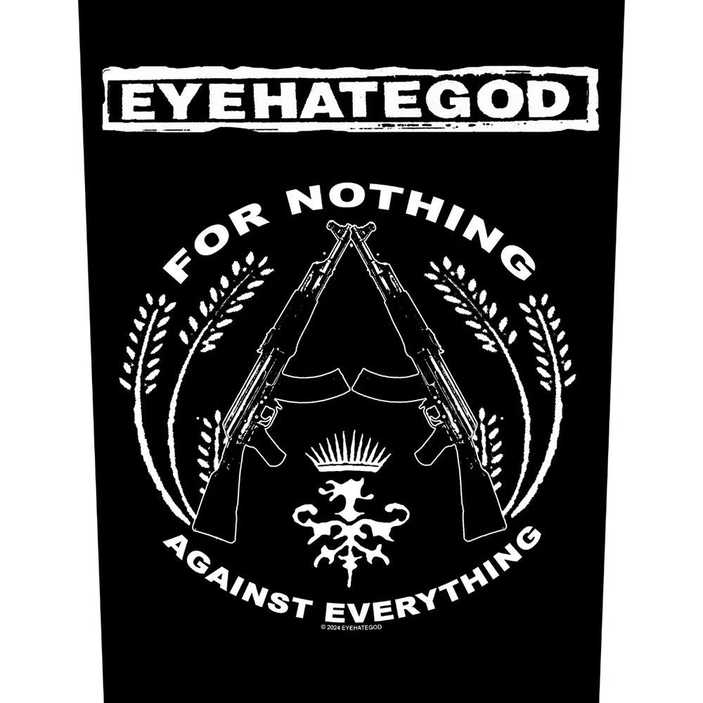 EyeHateGod - For Nothing Rugpatch - Zwart
